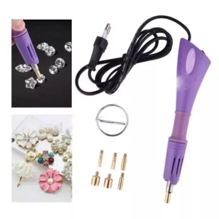 دستگاه نگین زن حرارتی برقی اصلی به همراه قالب برنجی (عمده)